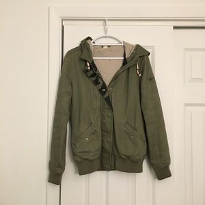 Roxy Green Sherpa-lines Jacket